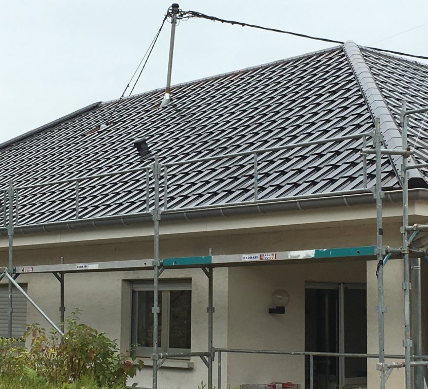 Pose d’une toiture à Flaxlanden (68)